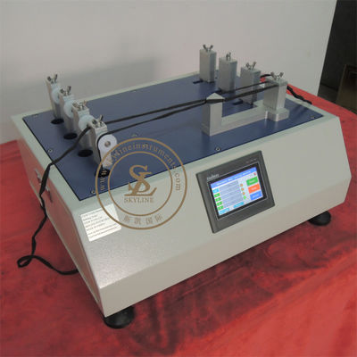 SATRA PM 154 Tester odporności na tarcie, 4 grupy testowe Tester odporności na ścieranie sznurowadła